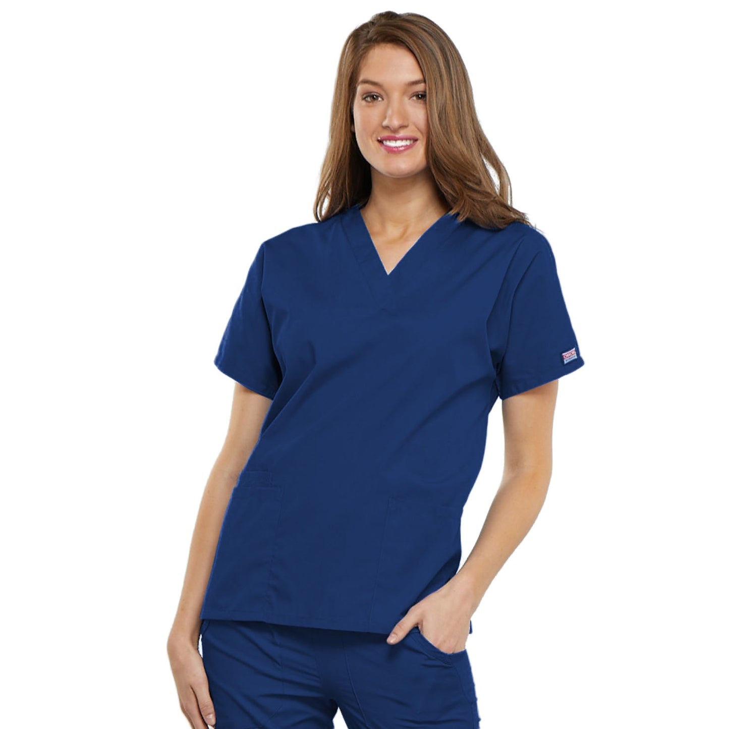 Cherokee Workwear 4700 Scrubs Top Women's V-Neck Galaxy Blue