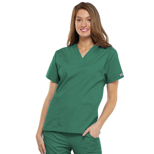 Cherokee Workwear 4700 Scrubs Top Women's V-Neck Surgical Green