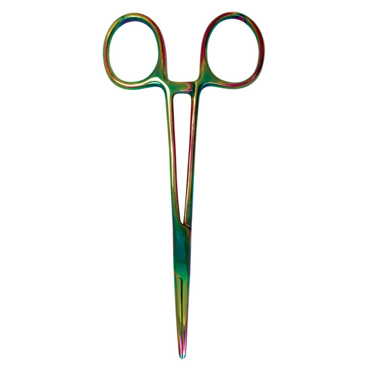 Prestige 5.5" Kelly Forceps Rainbow Finish Rainbow