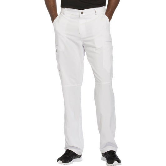 Cherokee Infinity CK200A Scrubs Pants Men's Fly Front White