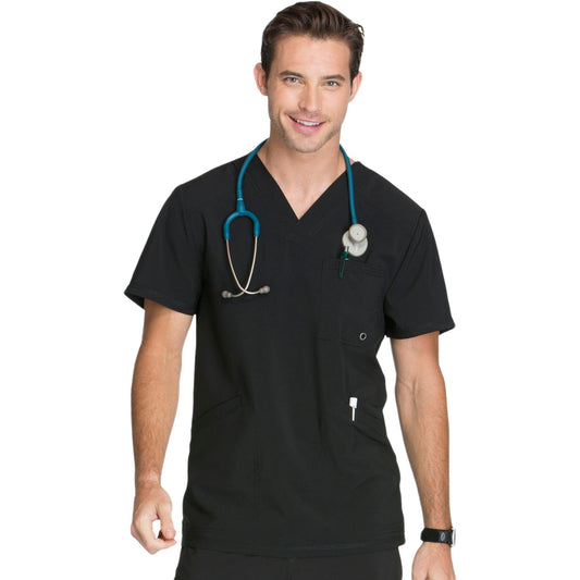 Cherokee Infinity CK900A Scrubs Top Men's V-Neck Black