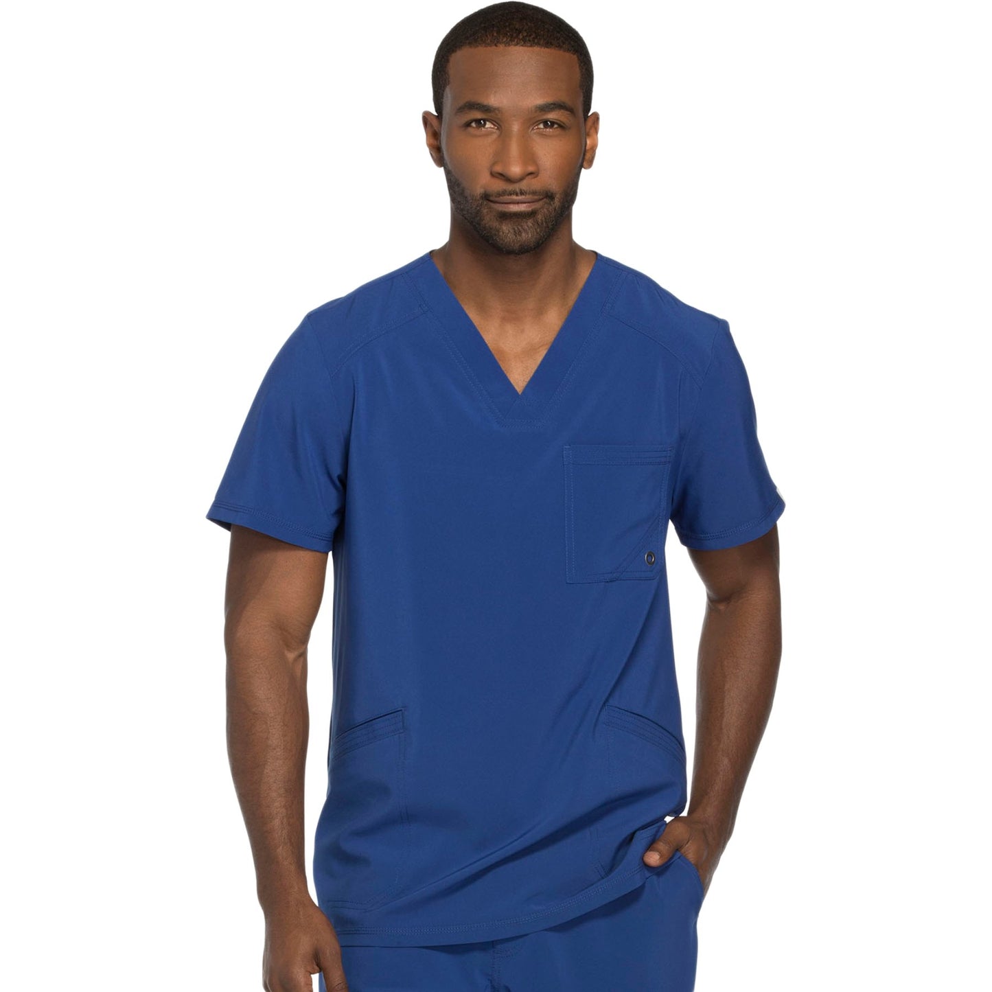 Cherokee Infinity CK900A Scrubs Top Men's V-Neck Galaxy Blue