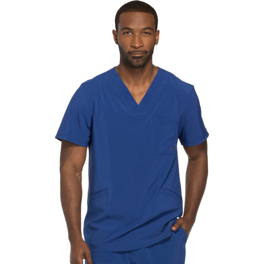 Cherokee Infinity CK900A Scrubs Top Men's V-Neck Galaxy Blue