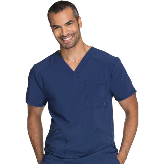 Cherokee Infinity CK900A Scrubs Top Men's V-Neck Navy