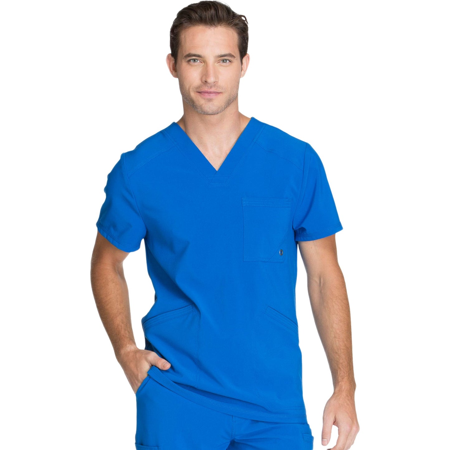 Cherokee Infinity CK900A Scrubs Top Men's V-Neck Royal