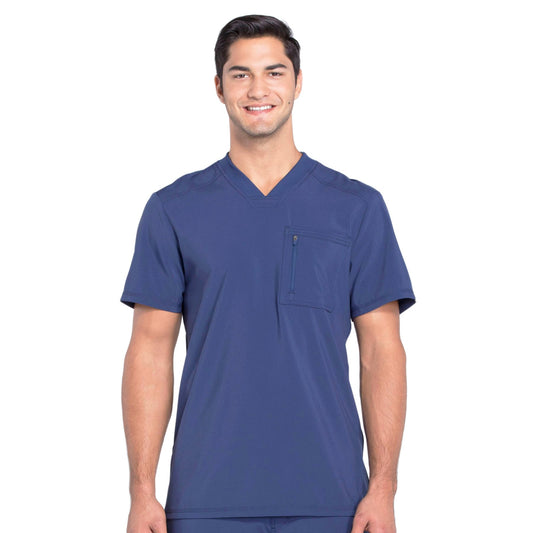 Cherokee Infinity CK910A Scrubs Top Men's V-Neck Navy