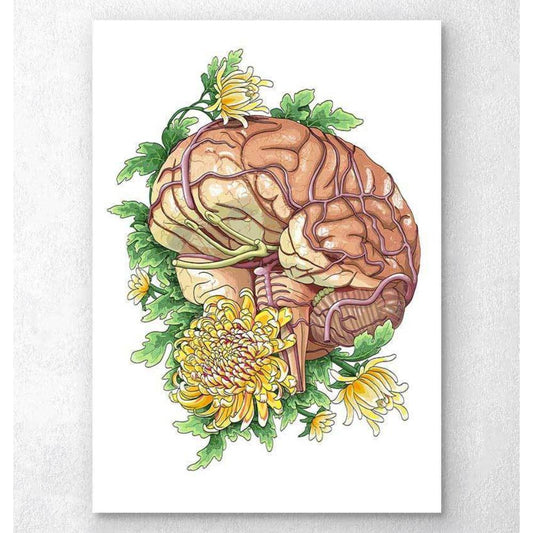Brain With Flowers