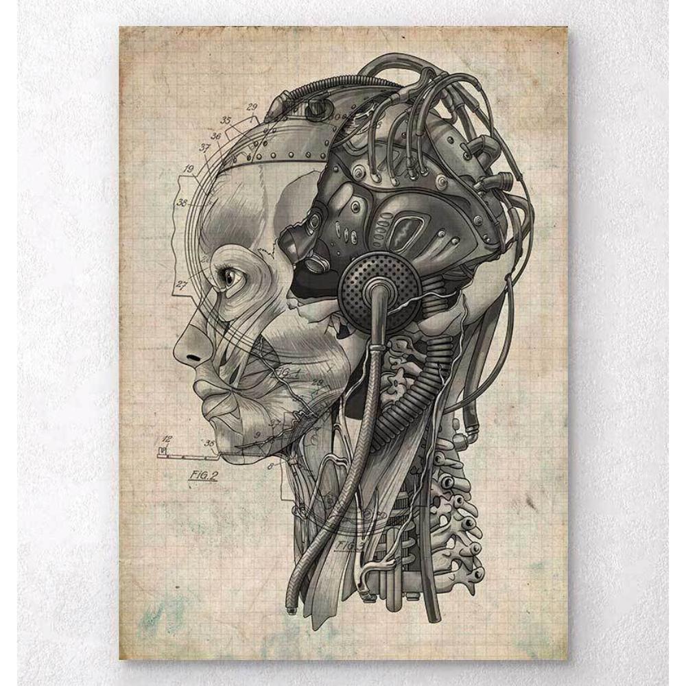 Steampunk Brain Implant Blueprint