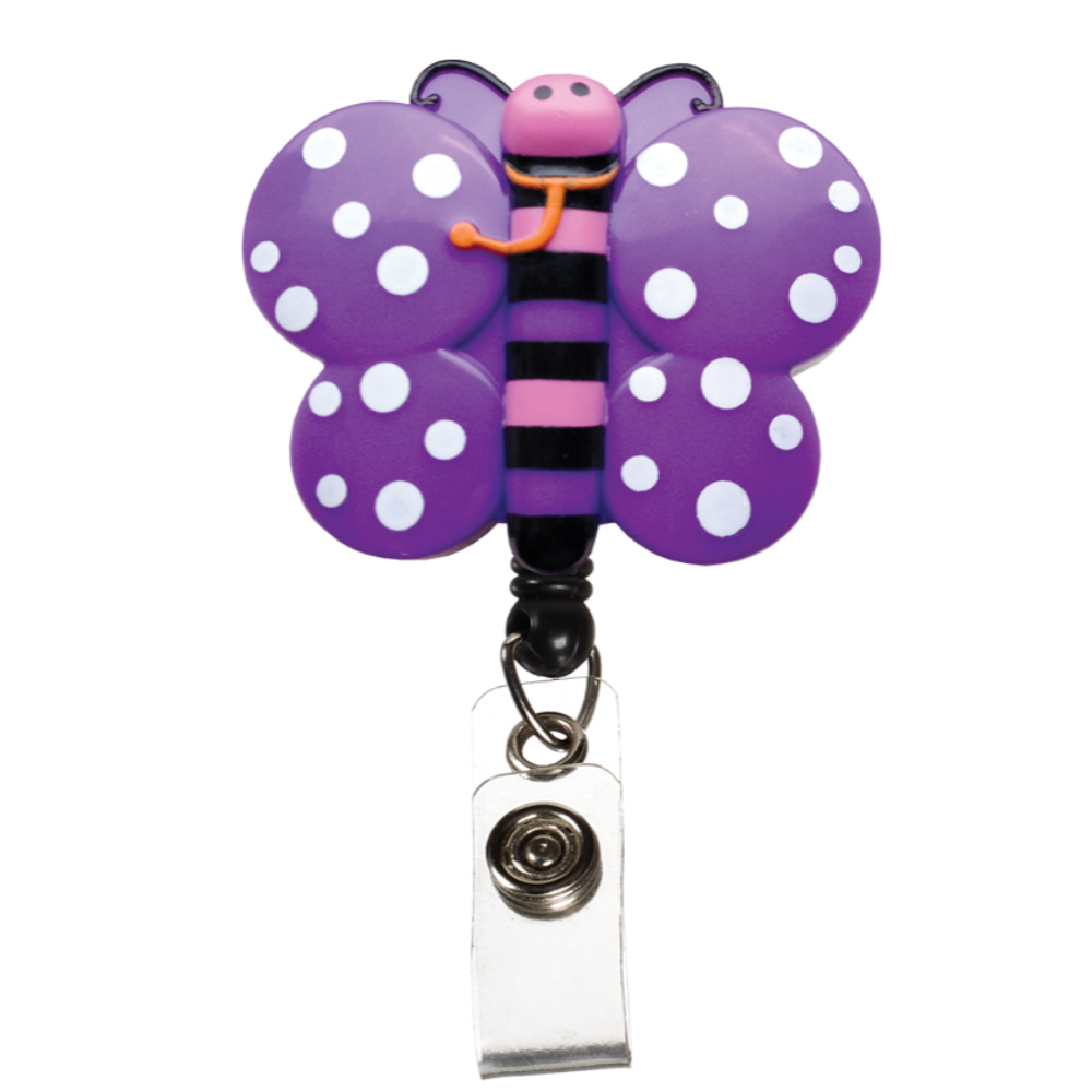 Prestige Deluxe Retracteze ID Holder Butterflies