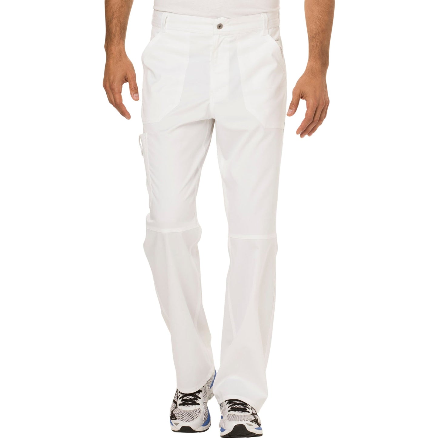 Cherokee Workwear Revolution WW140 Scrubs Pants Men's Fly Front White