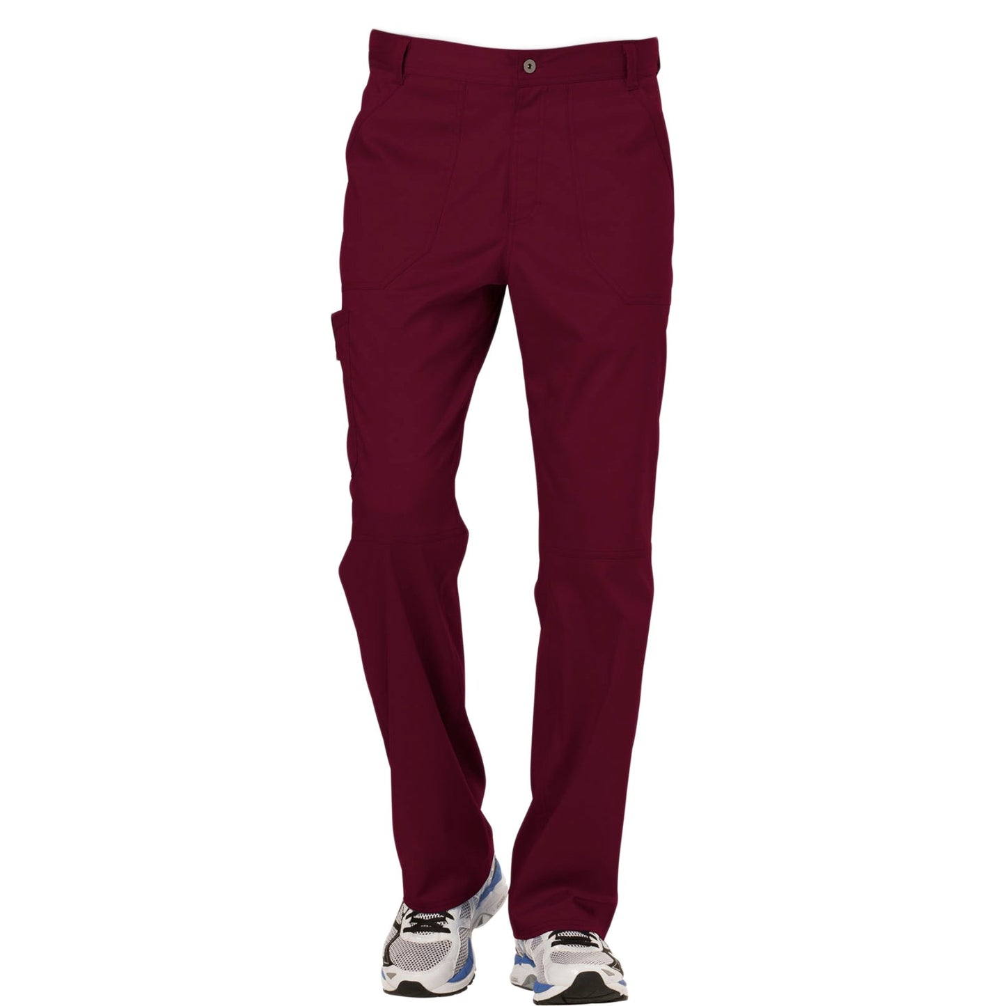 Cherokee Workwear Revolution WW140 Scrubs Pants Men's Fly Front Wine