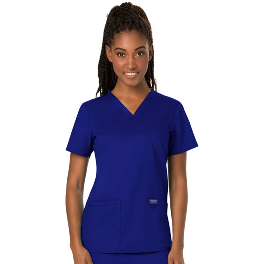 Cherokee Workwear Revolution WW620 Scrubs Top Women's V-Neck Galaxy Blue