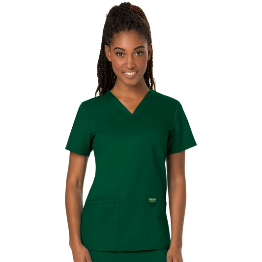 Cherokee Workwear Revolution WW620 Scrubs Top Women's V-Neck Hunter Green