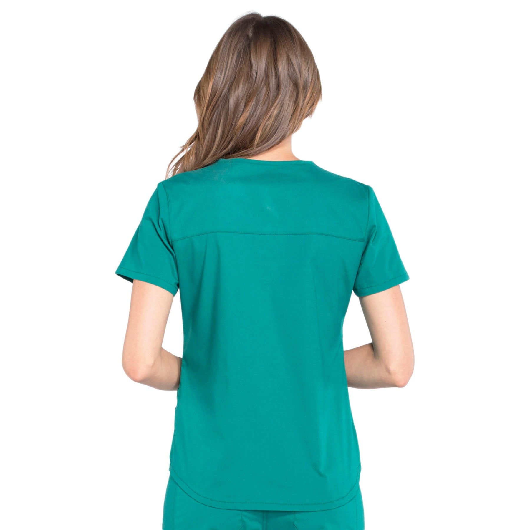 Cherokee Workwear Professionals WW665 Scrubs Top Women's V-Neck Hunter Green 3XL