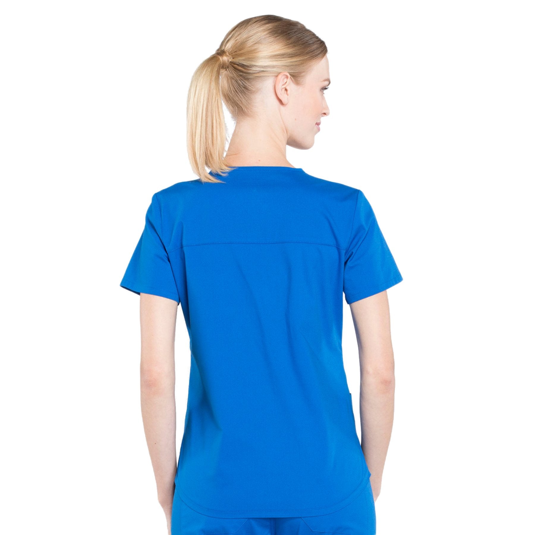 Cherokee Workwear Professionals WW665 Scrubs Top Women's V-Neck Royal 3XL