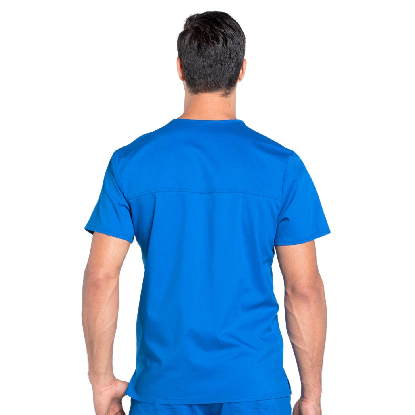 Cherokee Workwear Revolution WW670 Scrubs Top Men's V-Neck Royal 3XL