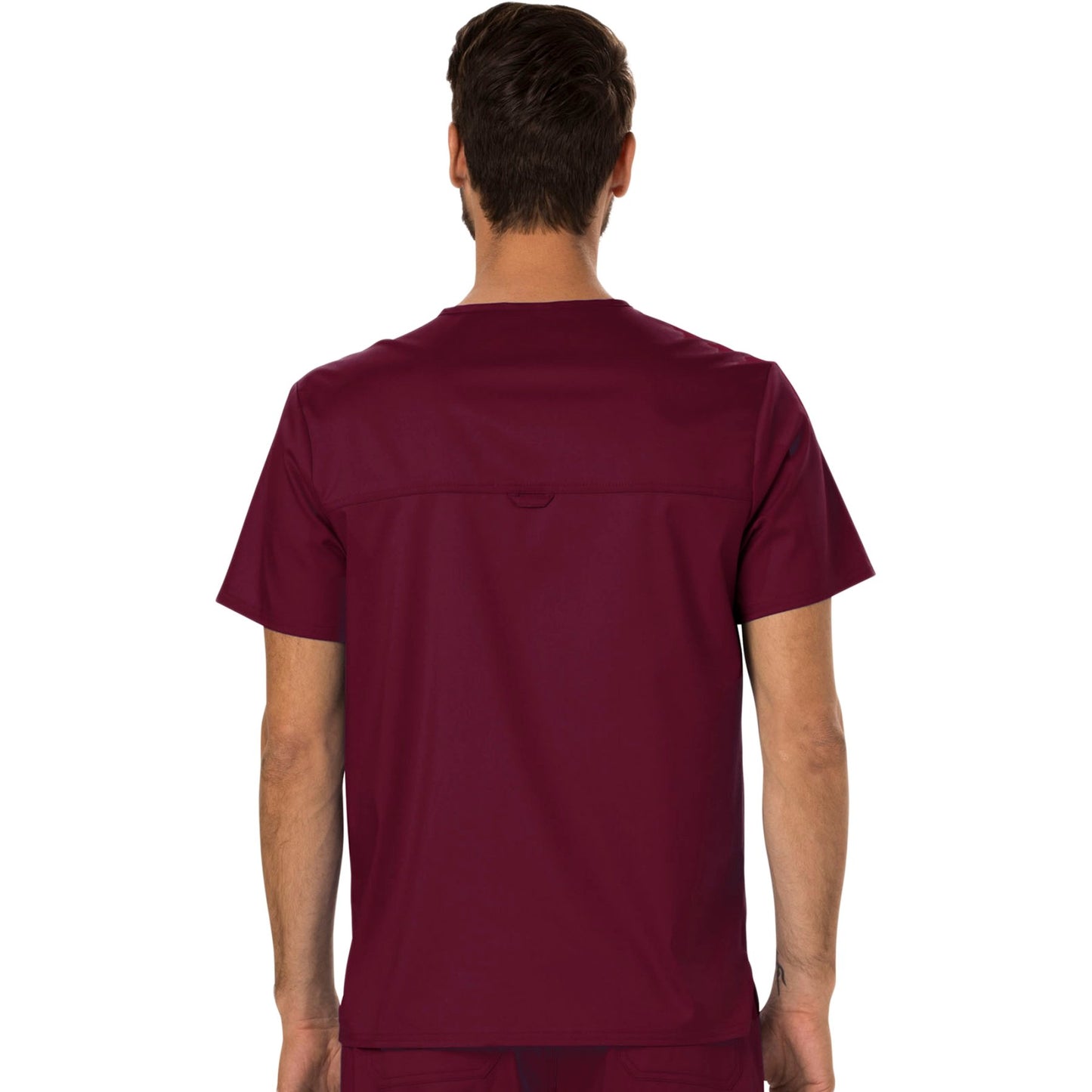 Cherokee Workwear Revolution WW690 Scrubs Top Men's V-Neck Wine 3XL