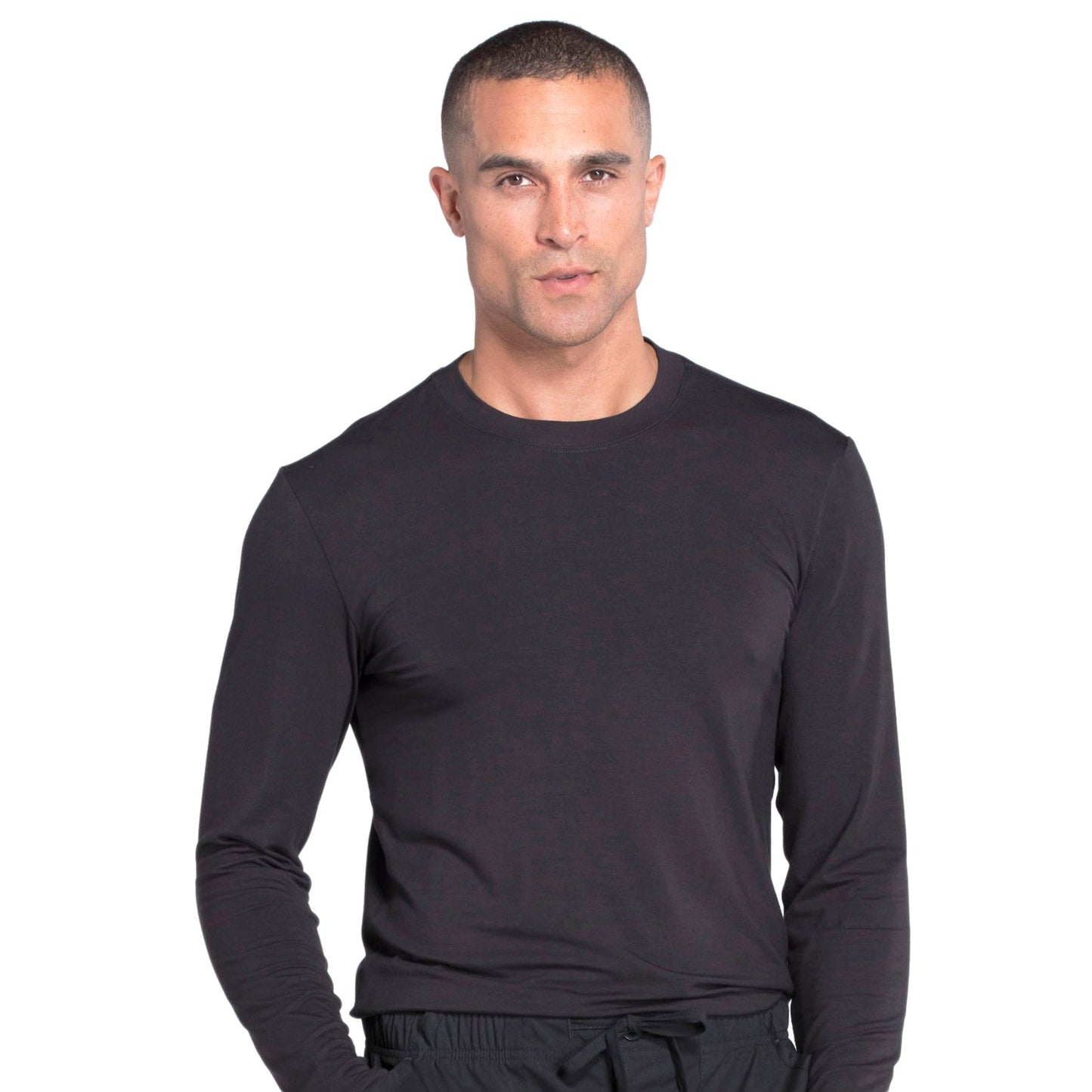 Cherokee Workwear Professionals WW700 Underscrubs Men's Knit Black