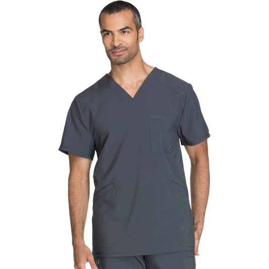 Cherokee Infinity CK900A Scrubs Top Men's V-Neck Pewter