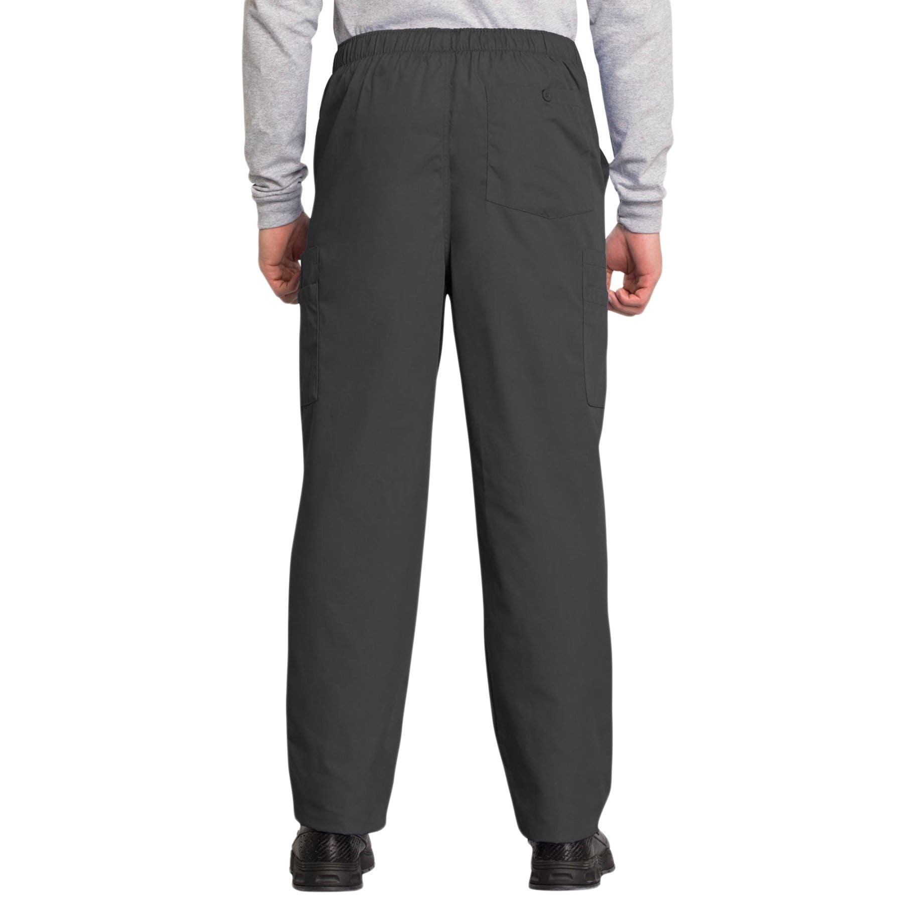 Cherokee Scrubs Pants Cherokee Workwear 4000 Scrubs Pants Men's Drawstring Cargo Pewter