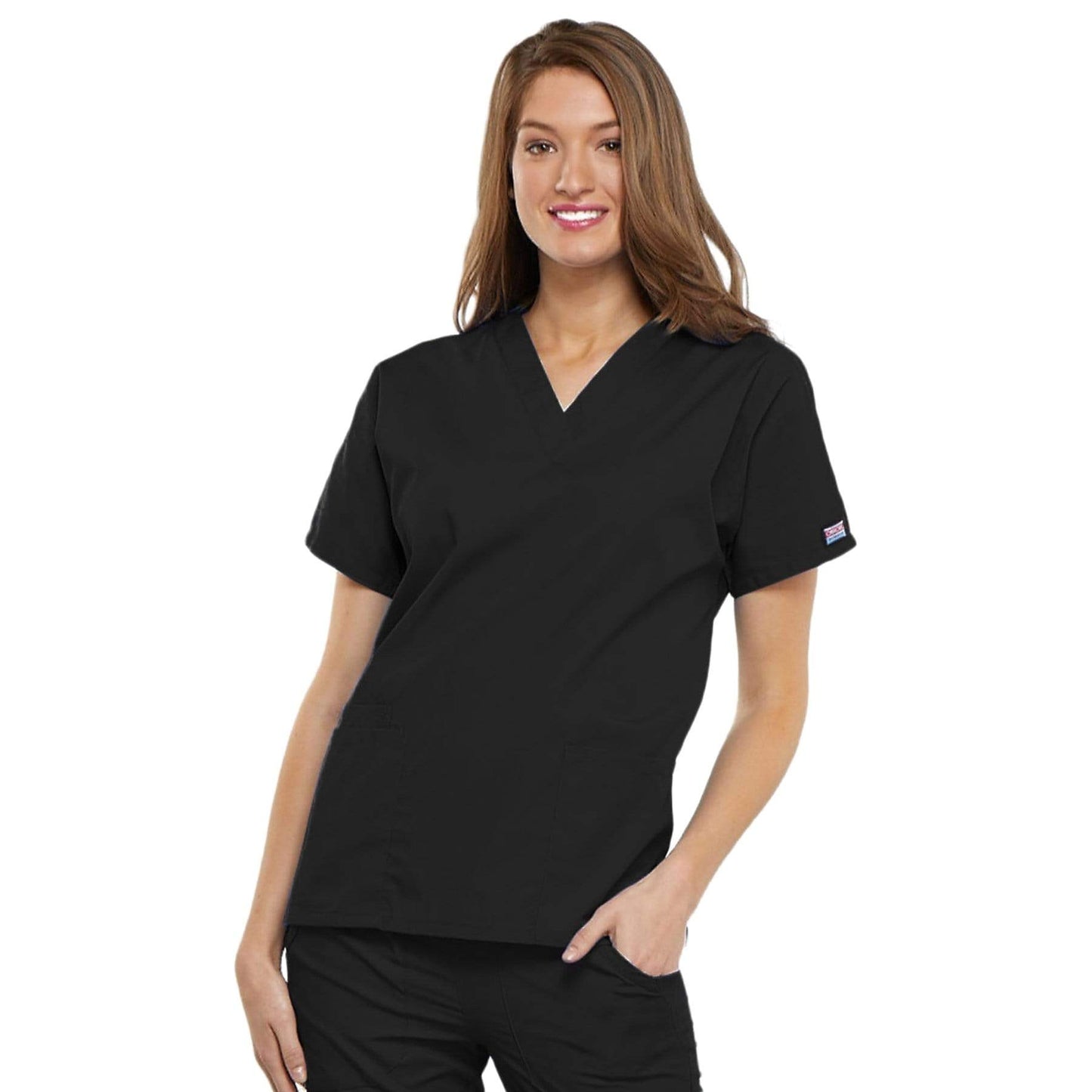Cherokee Workwear 4700 Scrubs Top Women's V-Neck Black