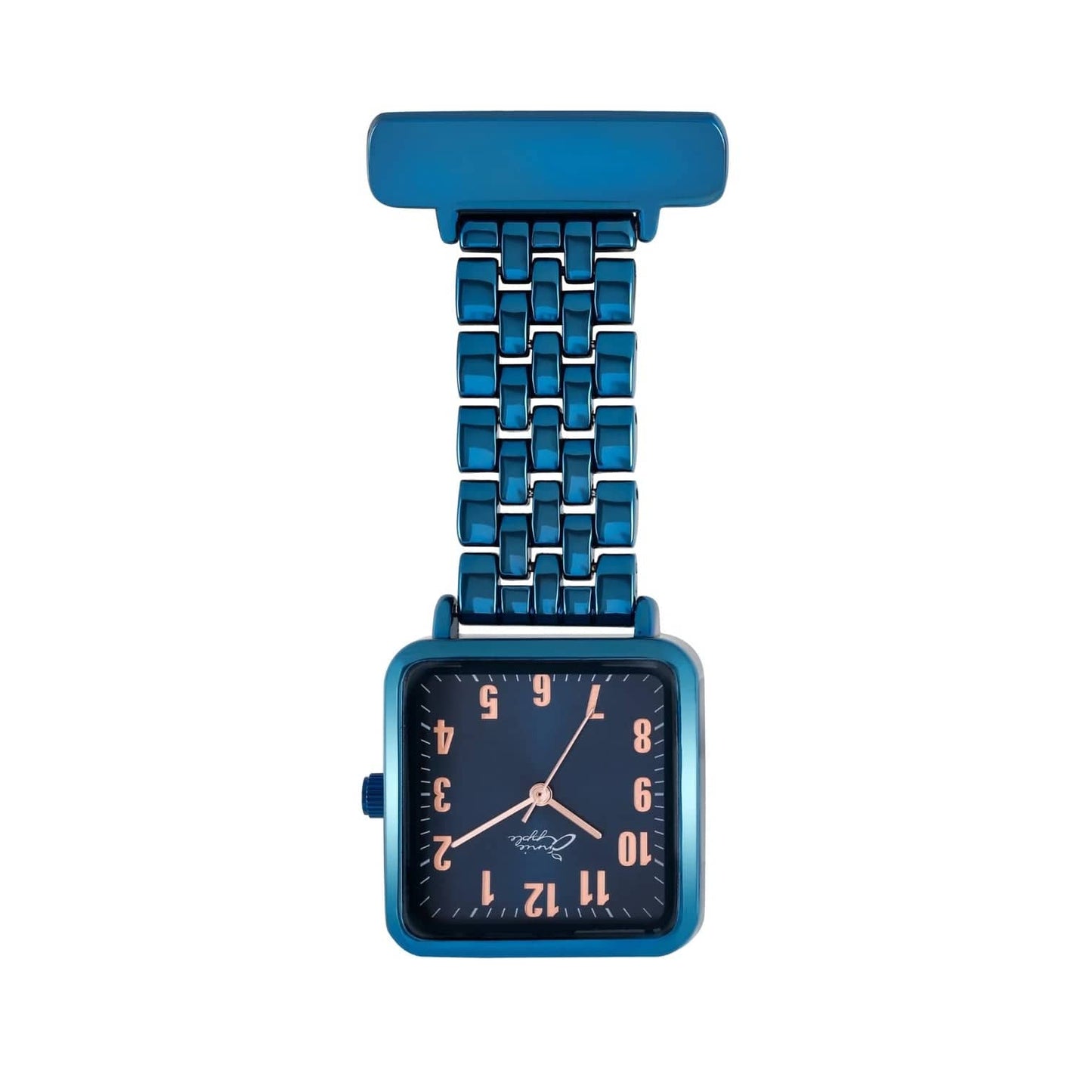 Annie Apple Fob Watches Eunoia Rose Gold/Blue Link Fob Watch