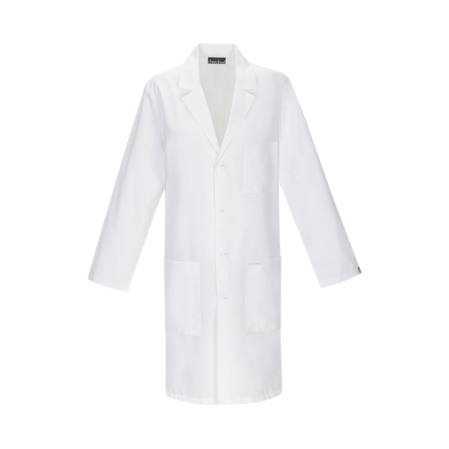 Cherokee Lab Coats Professional Whites with Certainty Plus 40" Unisex Lab Coat White