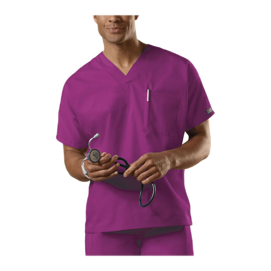 Cherokee Workwear Top WW Unisex Unisex V-Neck Tunic Azalea Top